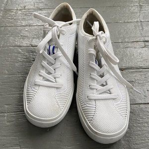 Rothy's White Lace-Up Sneakers